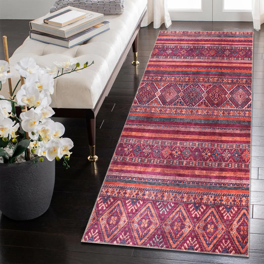 RW1322 washable runner rug in a modern hallway