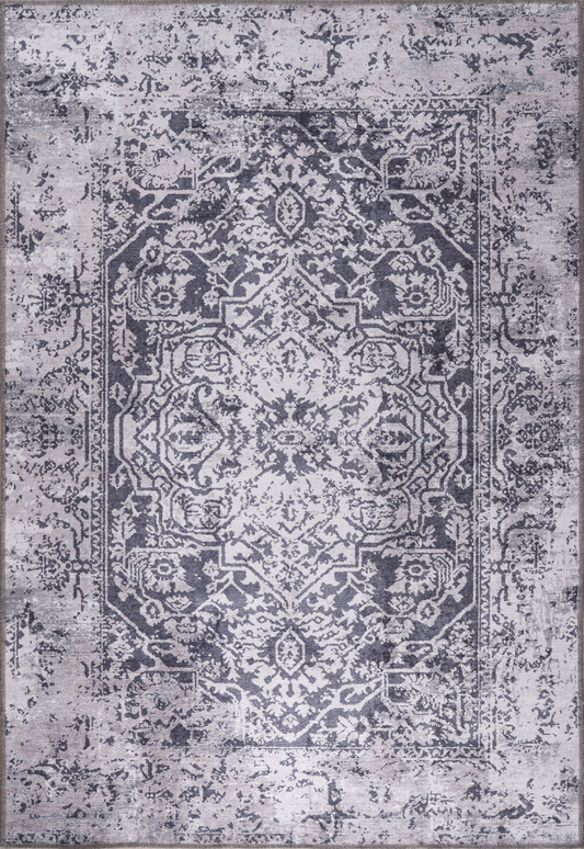RW1338 washable chenille rug texture and pattern detail