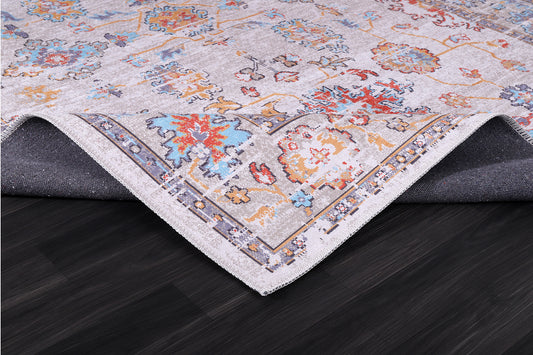RW2173 washable chenille rug texture and pattern detail