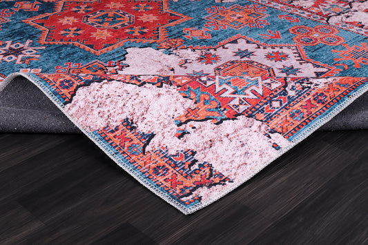 RW2179 washable chenille rug texture and pattern detail