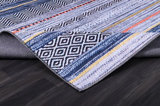 RW2273 washable chenille rug texture and pattern detail