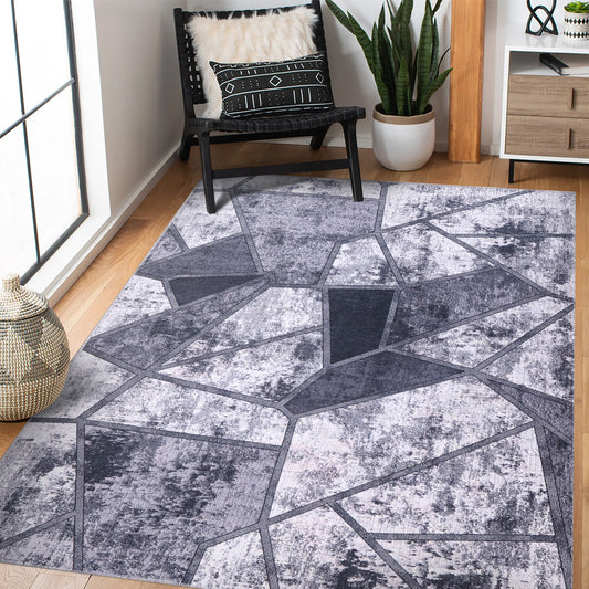RW4001 washable chenille rug texture and pattern detail