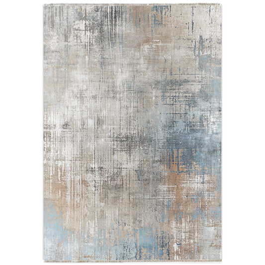RW7002 washable chenille area rug viewed from above