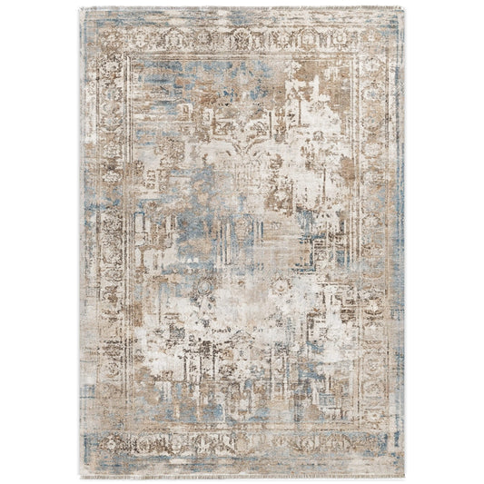 RW7006 washable chenille area rug viewed from above