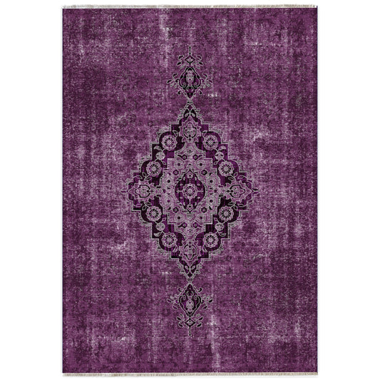 RW7017 washable chenille area rug viewed from above