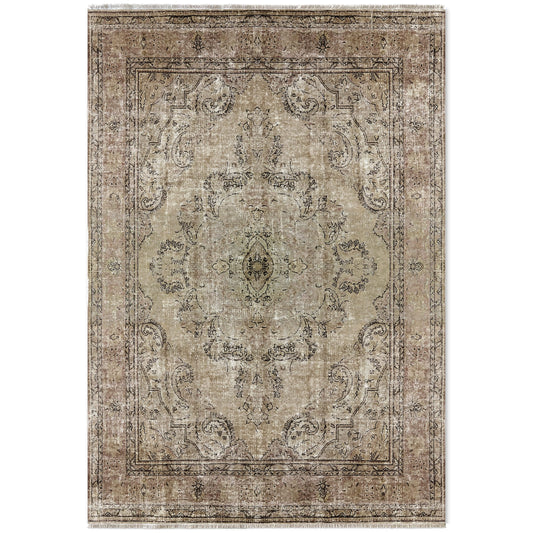 RW7033 washable chenille area rug viewed from above