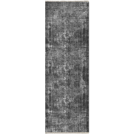 RW7034 washable chenille area rug viewed from above