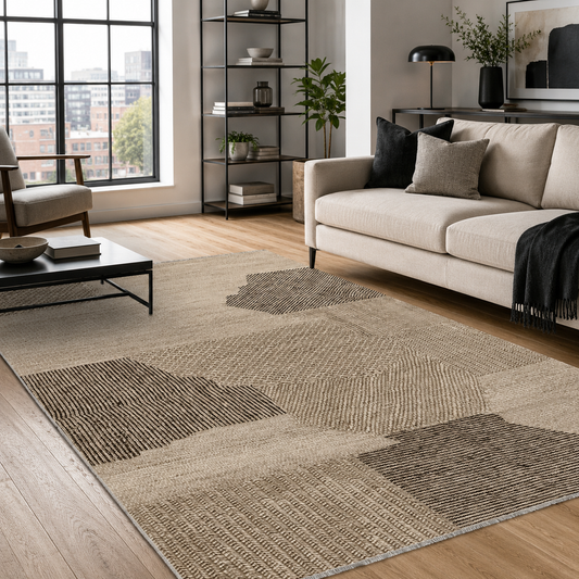 RW7035 washable chenille rug texture and pattern detail