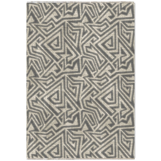 RW7038 washable chenille area rug viewed from above