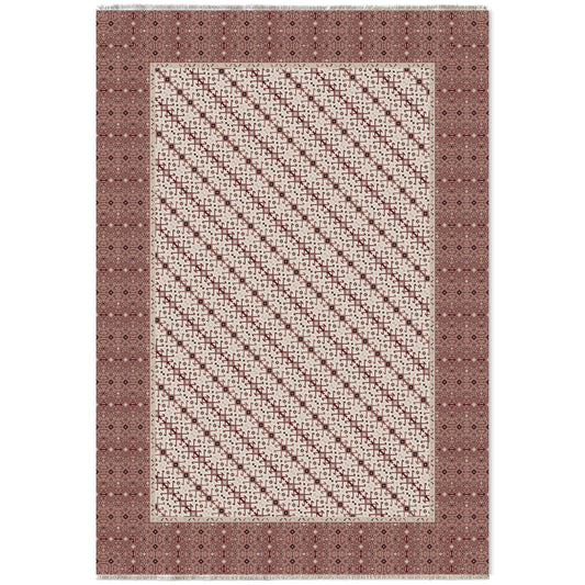 RW7048 washable chenille area rug viewed from above