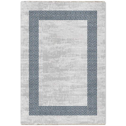 RW7051 washable chenille area rug viewed from above