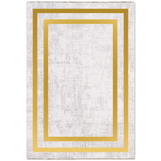 RW7056 washable chenille area rug viewed from above