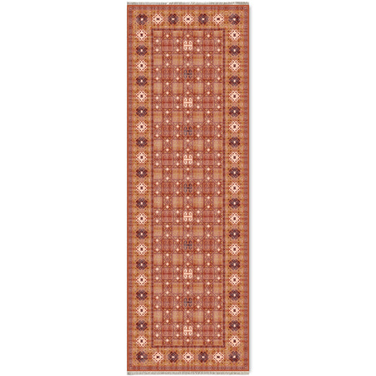 RW7064 washable chenille area rug viewed from above