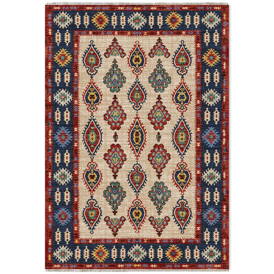 RW7071 washable chenille area rug viewed from above