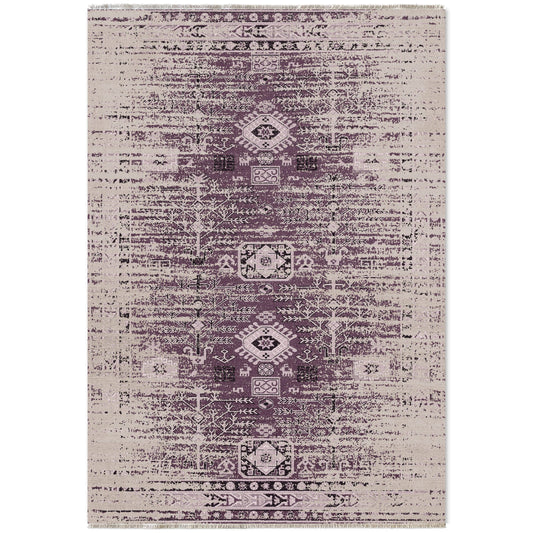 RW7085 washable chenille area rug viewed from above