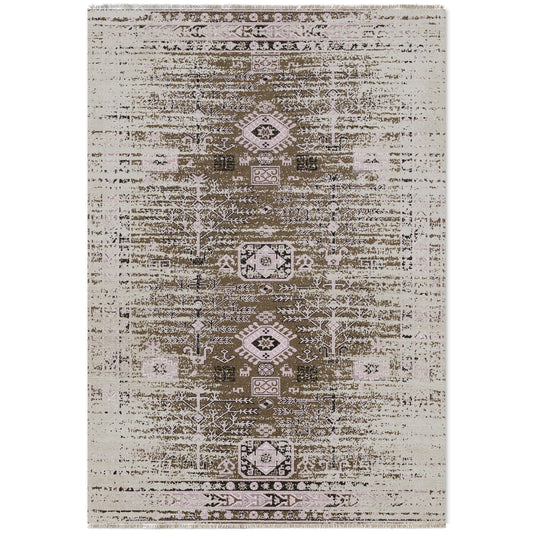 RW7086 washable chenille area rug viewed from above