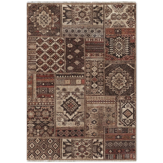 RW7094 washable chenille area rug viewed from above
