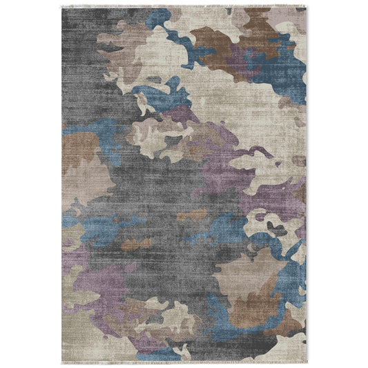 RW7100 washable chenille area rug viewed from above