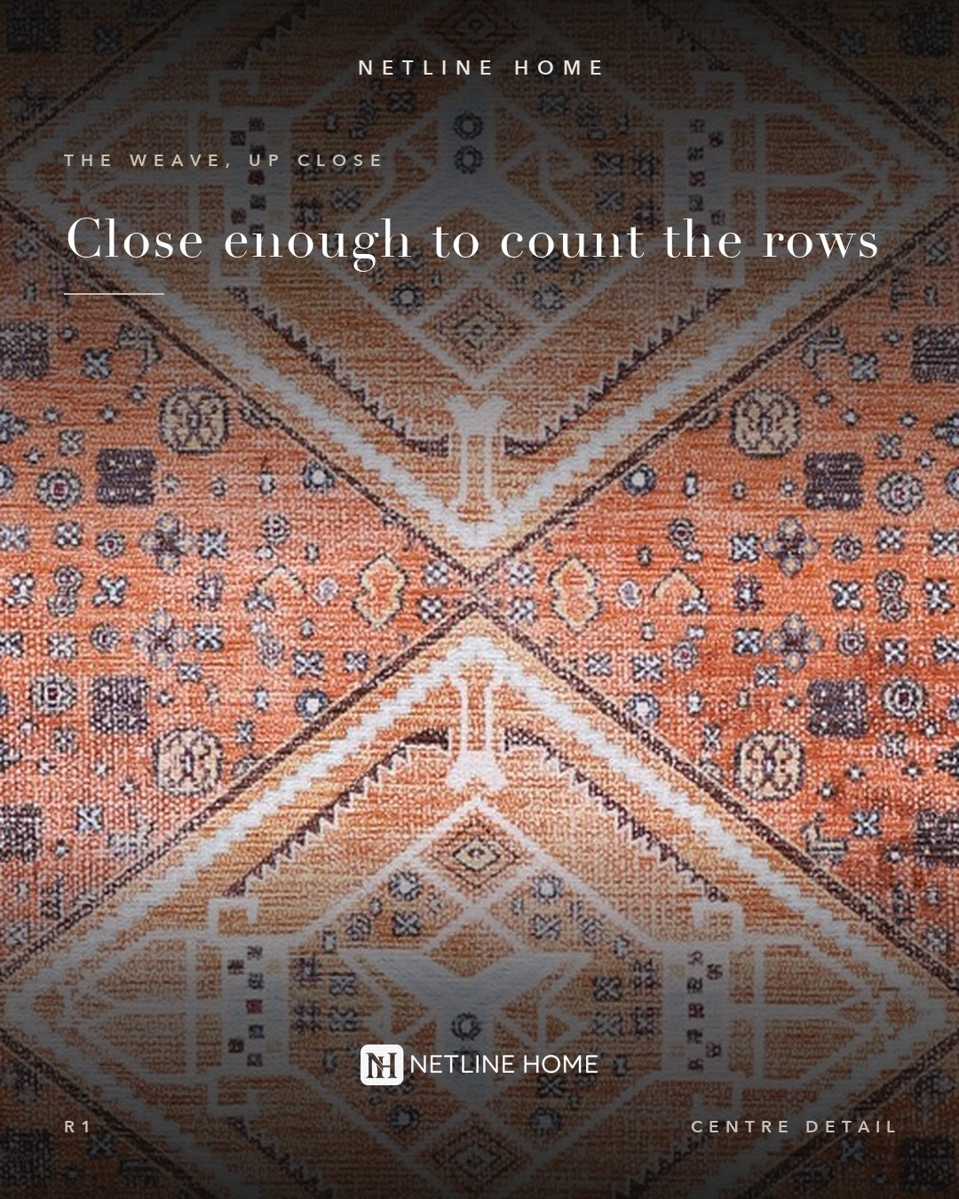Crafted Heritage Terracotta Washable Rug — room photo 5