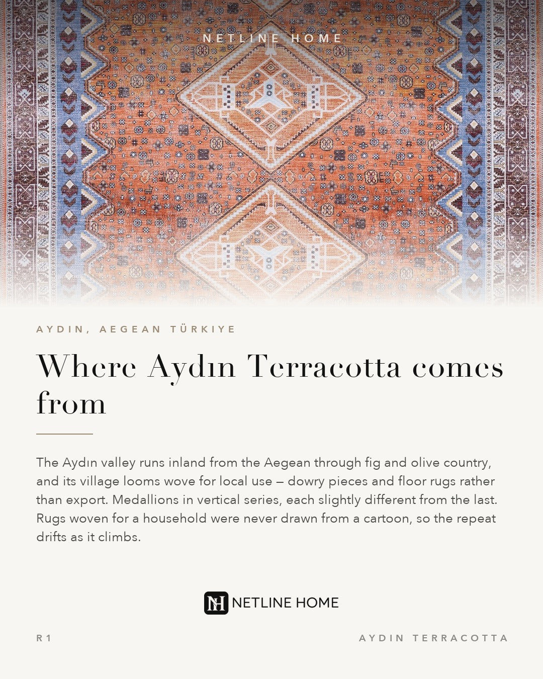 Crafted Heritage Terracotta Washable Rug — room photo 6