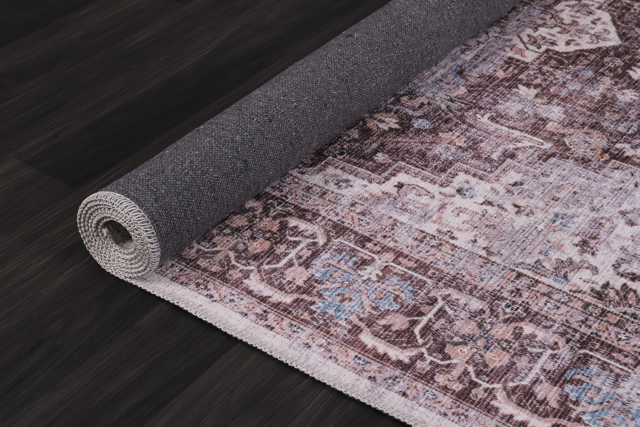 Watermark Heather Abstract Washable Rug