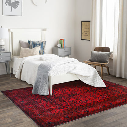 RW1001 washable area rug in a modern bedroom