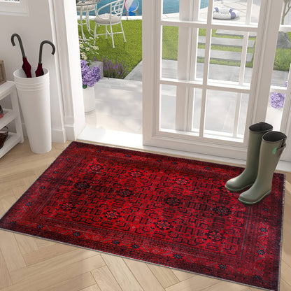 RW1001 washable chenille area rug, doormat