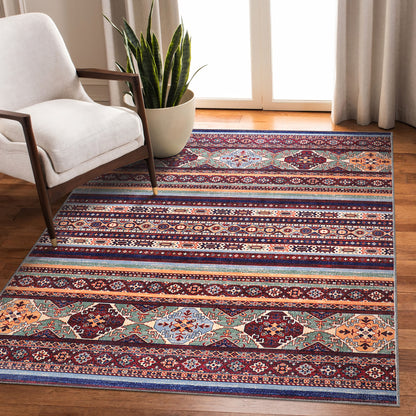 RW1004 washable chenille area rug in a modern living room