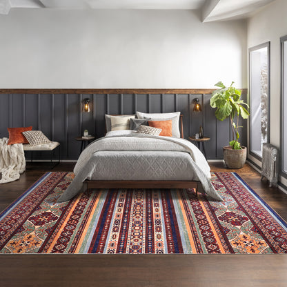 RW1004 washable area rug in a modern bedroom
