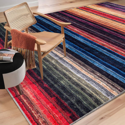 RW1006 washable area rug in a modern dining room