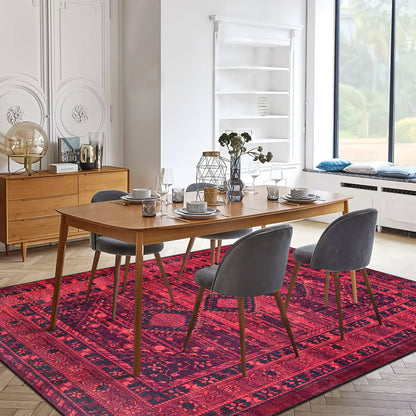 RW1009 washable area rug in a modern dining room