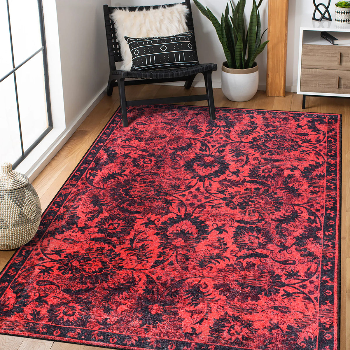 RW1010 washable chenille area rug