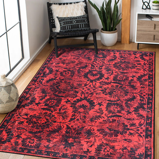 RW1010 washable chenille area rug