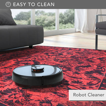 RW1010 washable chenille area rug viewed from above