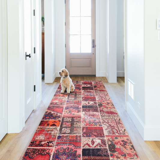 RW1306 washable runner rug in a modern hallway