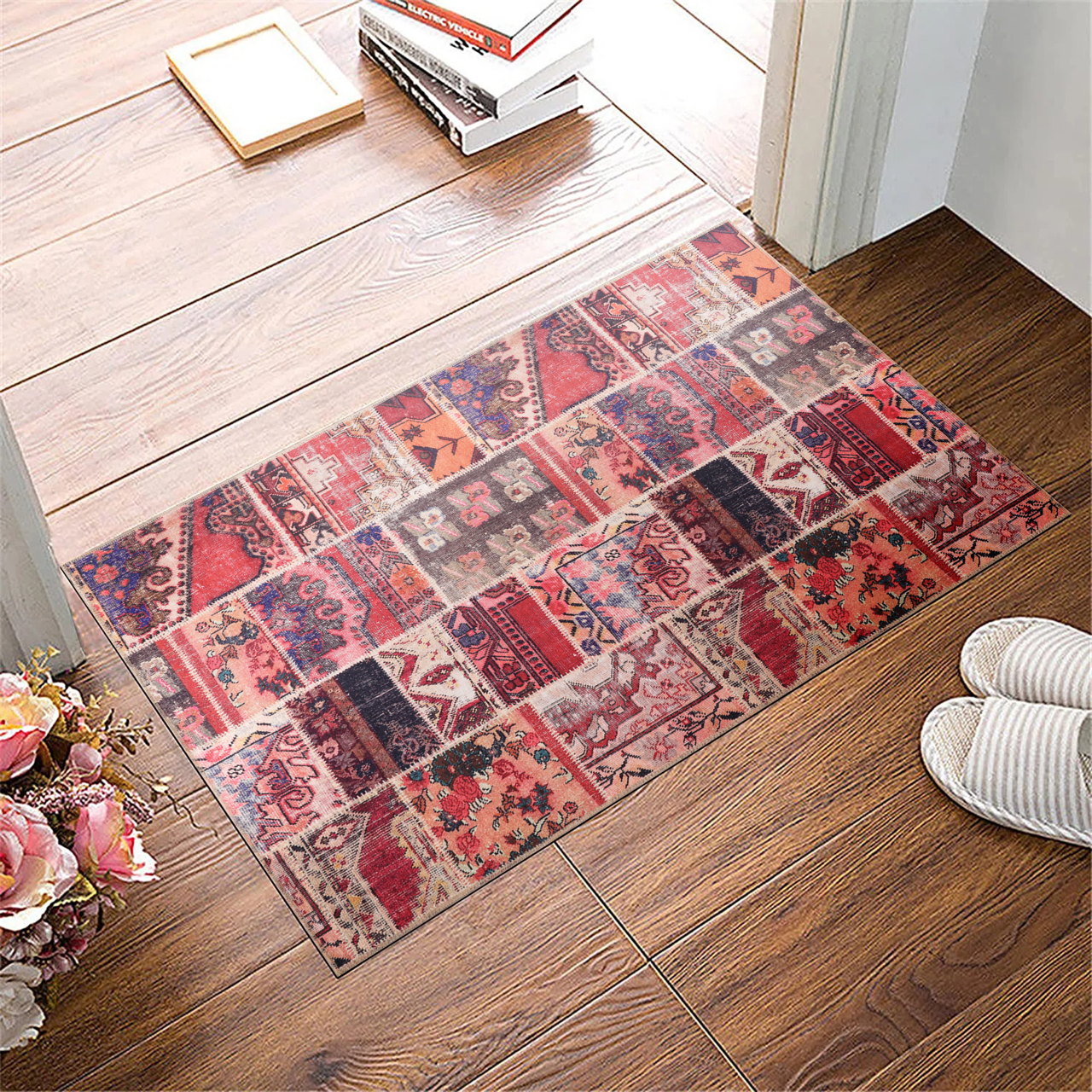 RW1306 washable chenille area rug, doormat