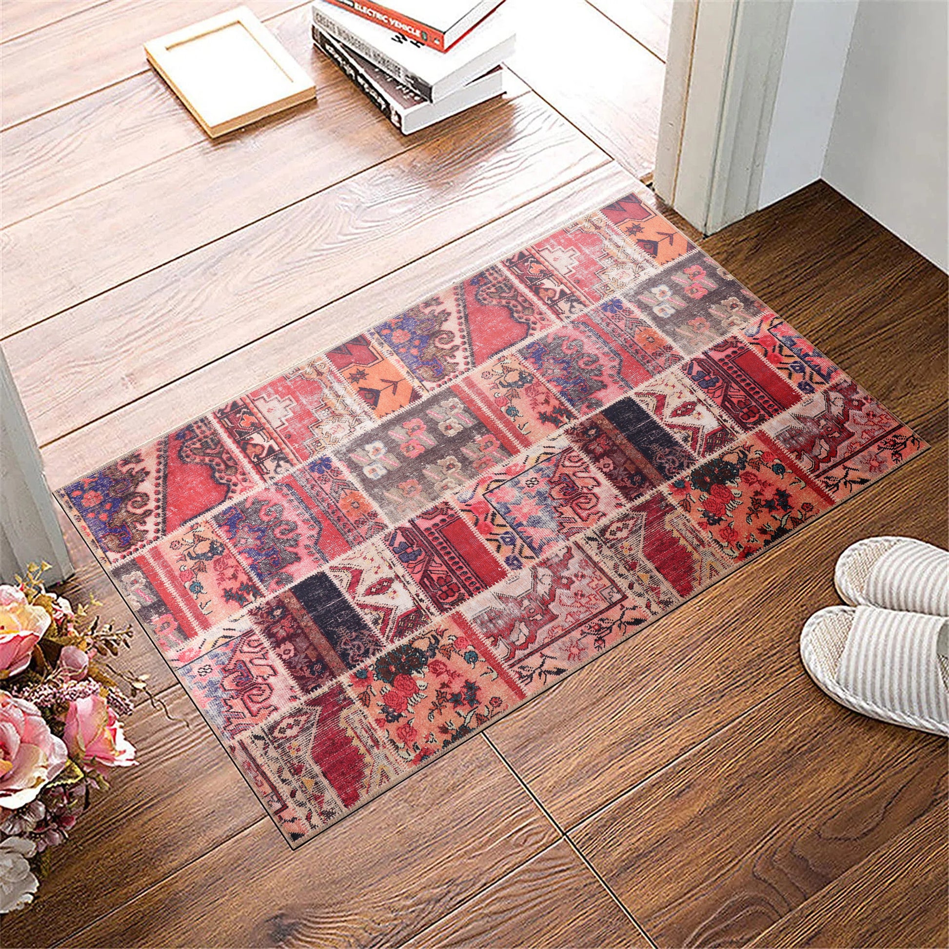 RW1306 washable chenille area rug, doormat