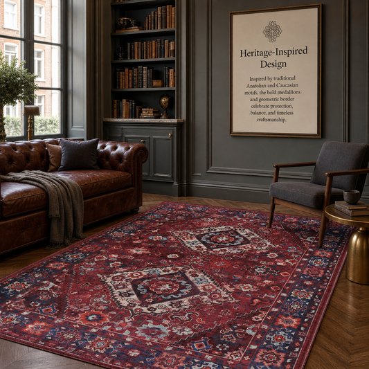 RW1307 washable chenille area rug