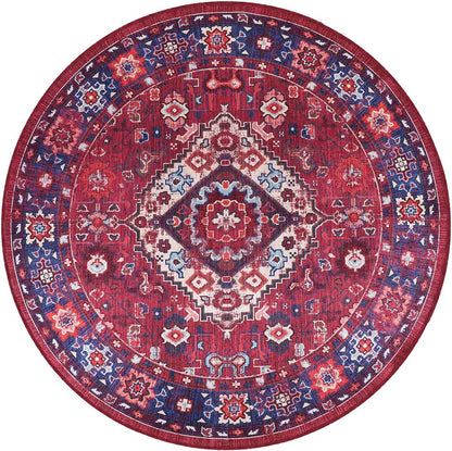 RW1307 washable chenille area rug viewed from above