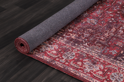 RW1310 washable chenille rug texture and pattern detail