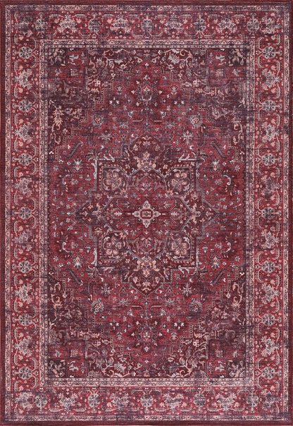 RW1310 washable chenille rug texture and pattern detail