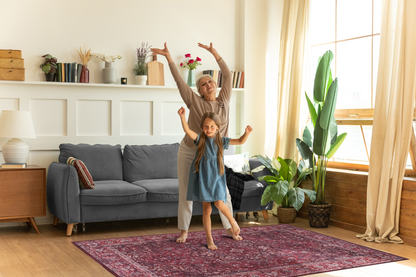 RW1310 washable chenille rug texture and pattern detail