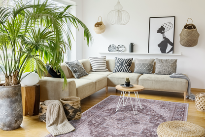 RW1311 washable chenille rug texture and pattern detail