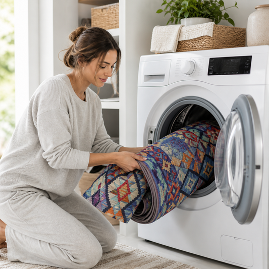 RW1314 washable chenille area rug