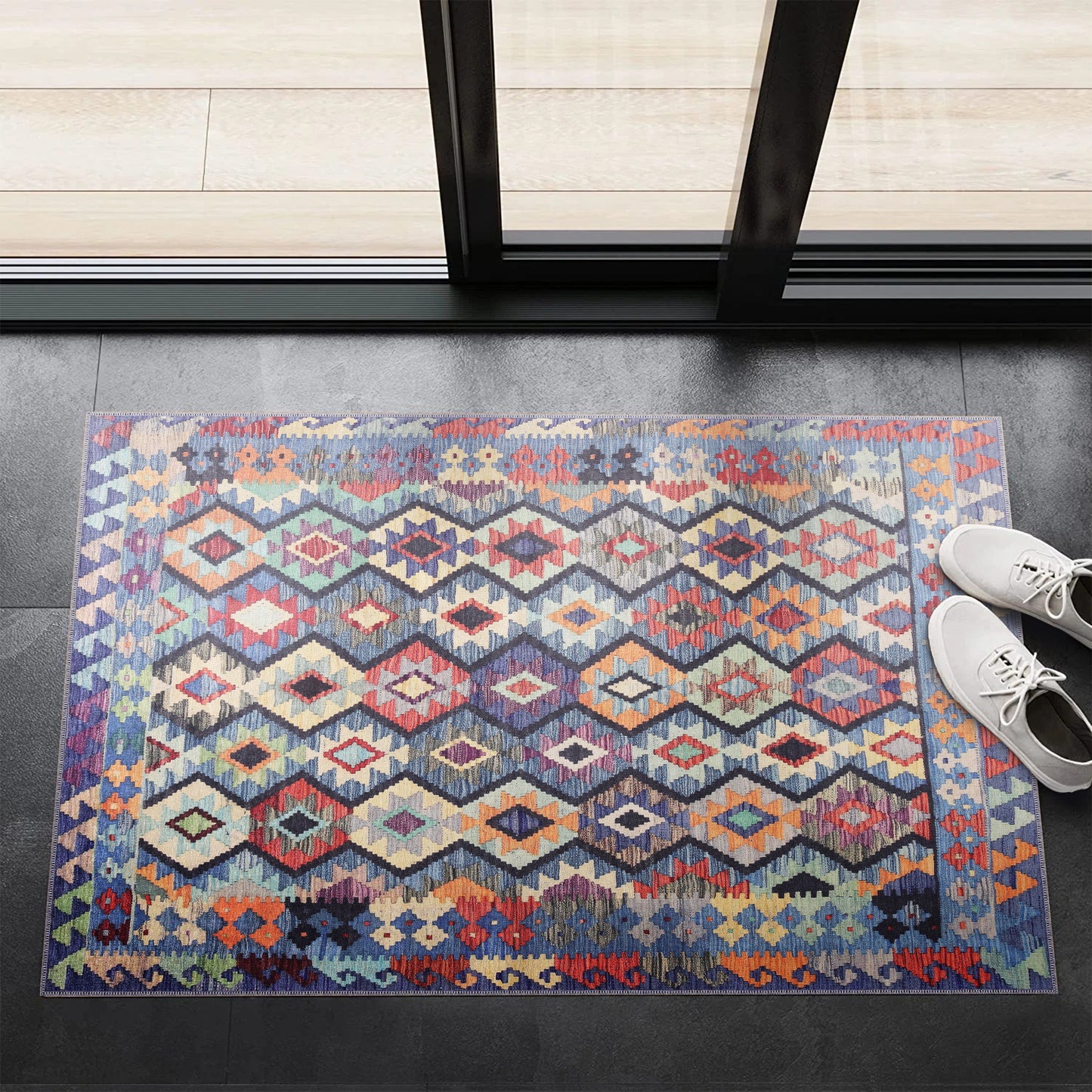 RW1314 washable chenille area rug, doormat