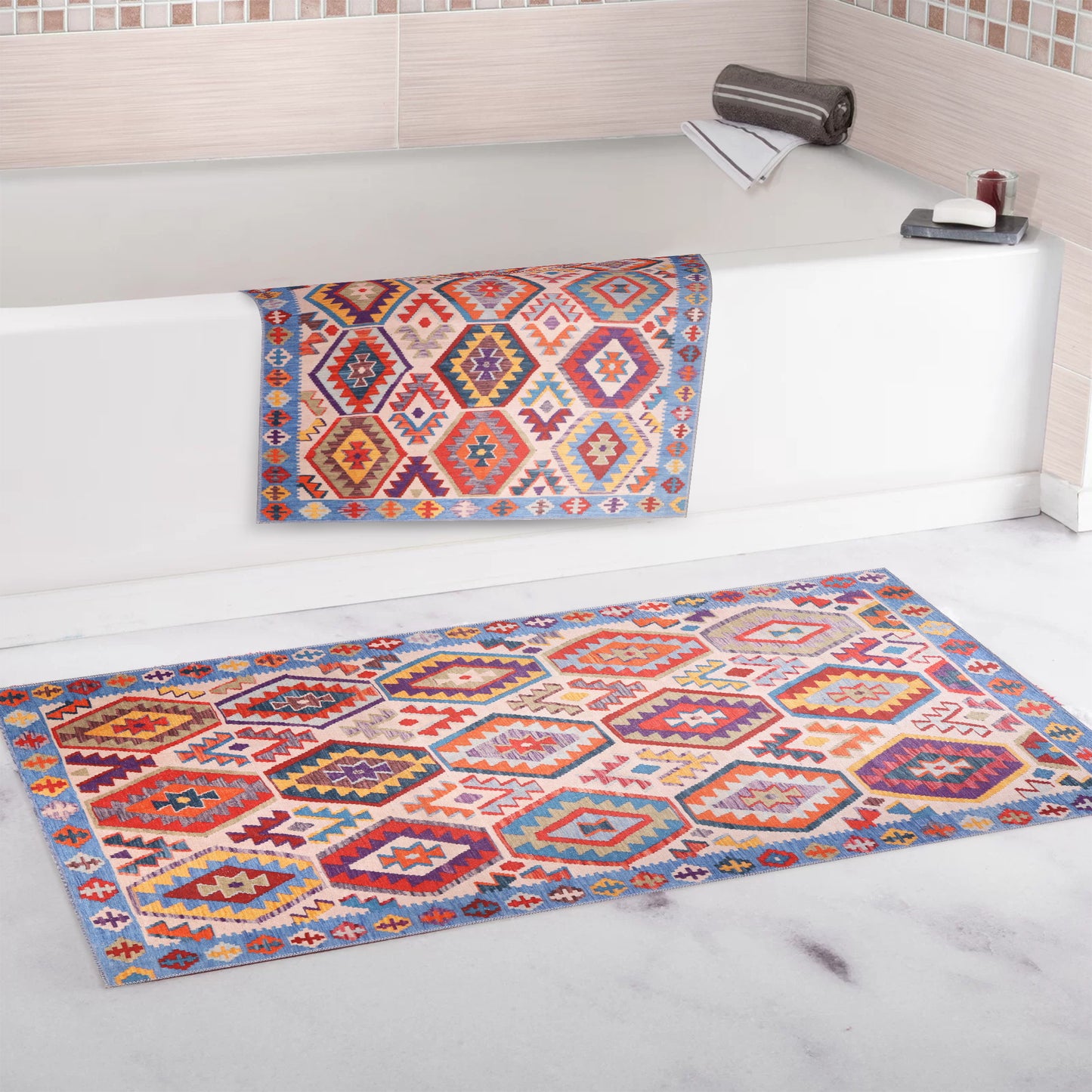 RW1315 washable chenille area rug, doormat