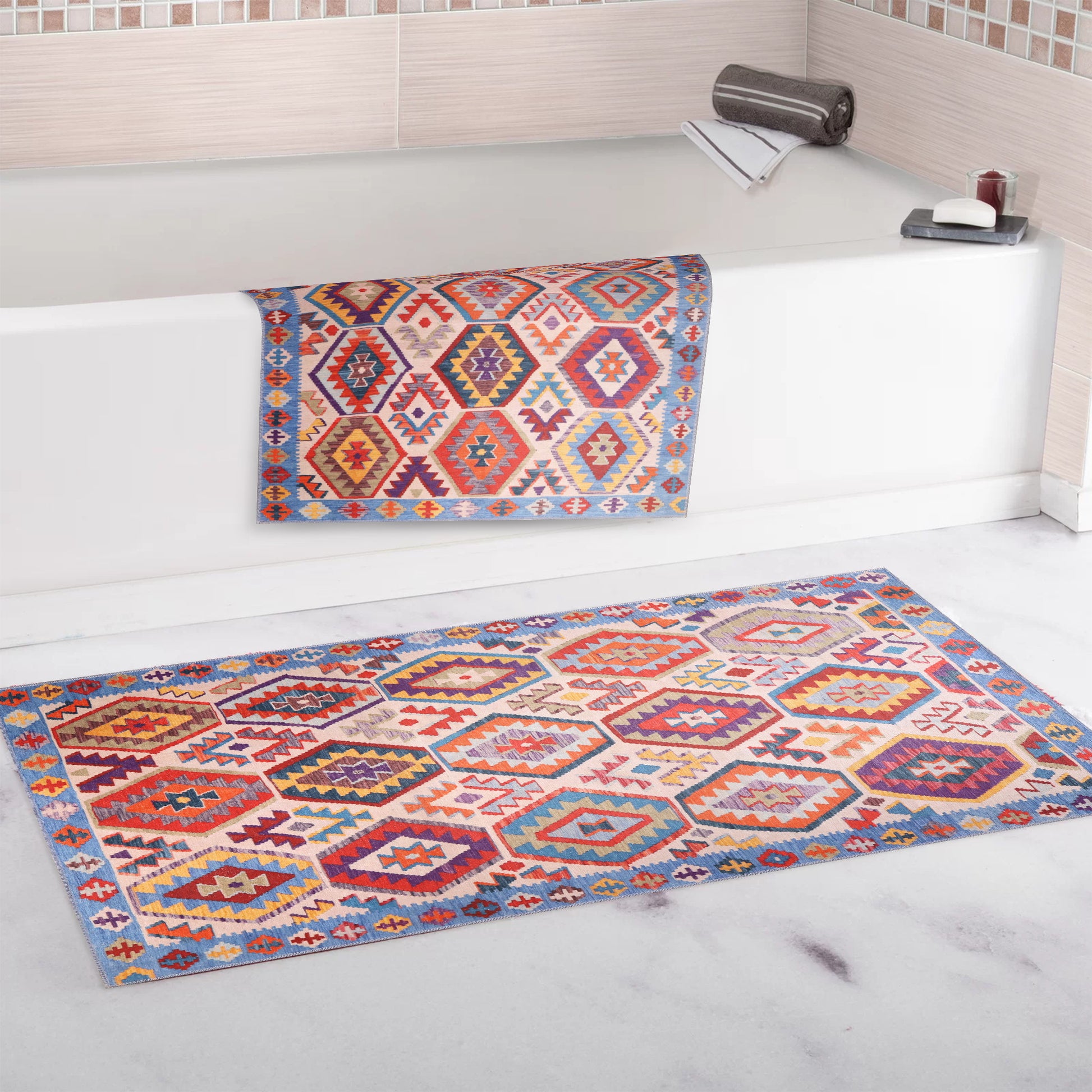 RW1315 washable chenille area rug, doormat