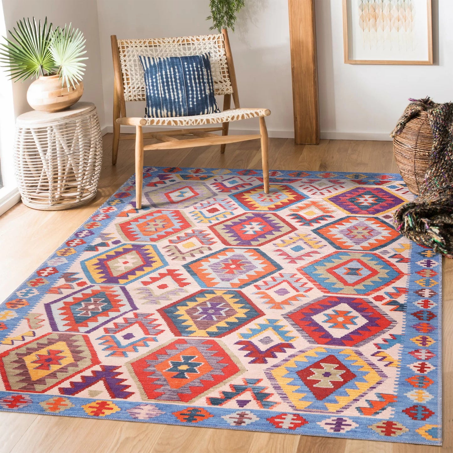 RW1315 washable chenille area rug, cover