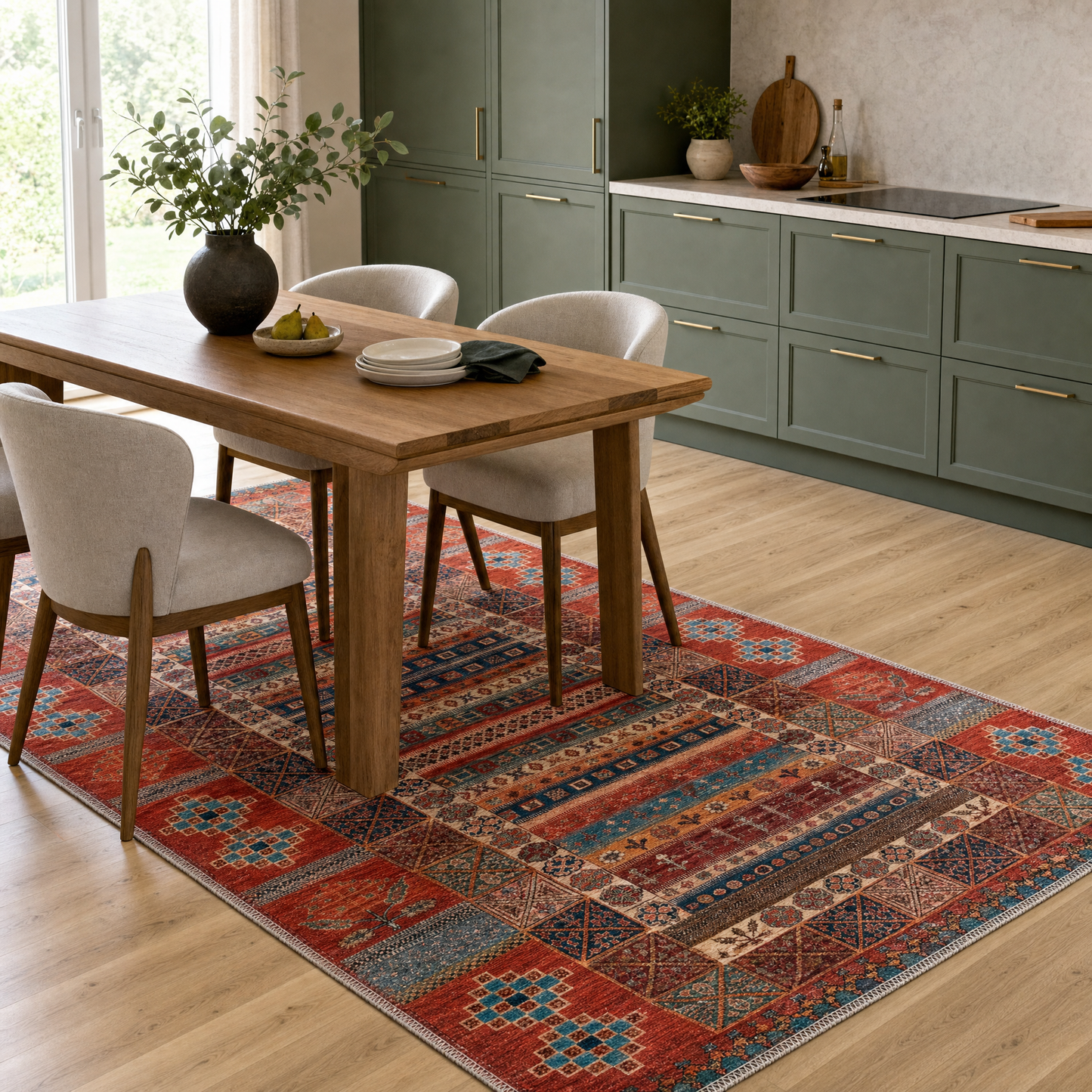 RW1316 washable rug in a modern kitchen