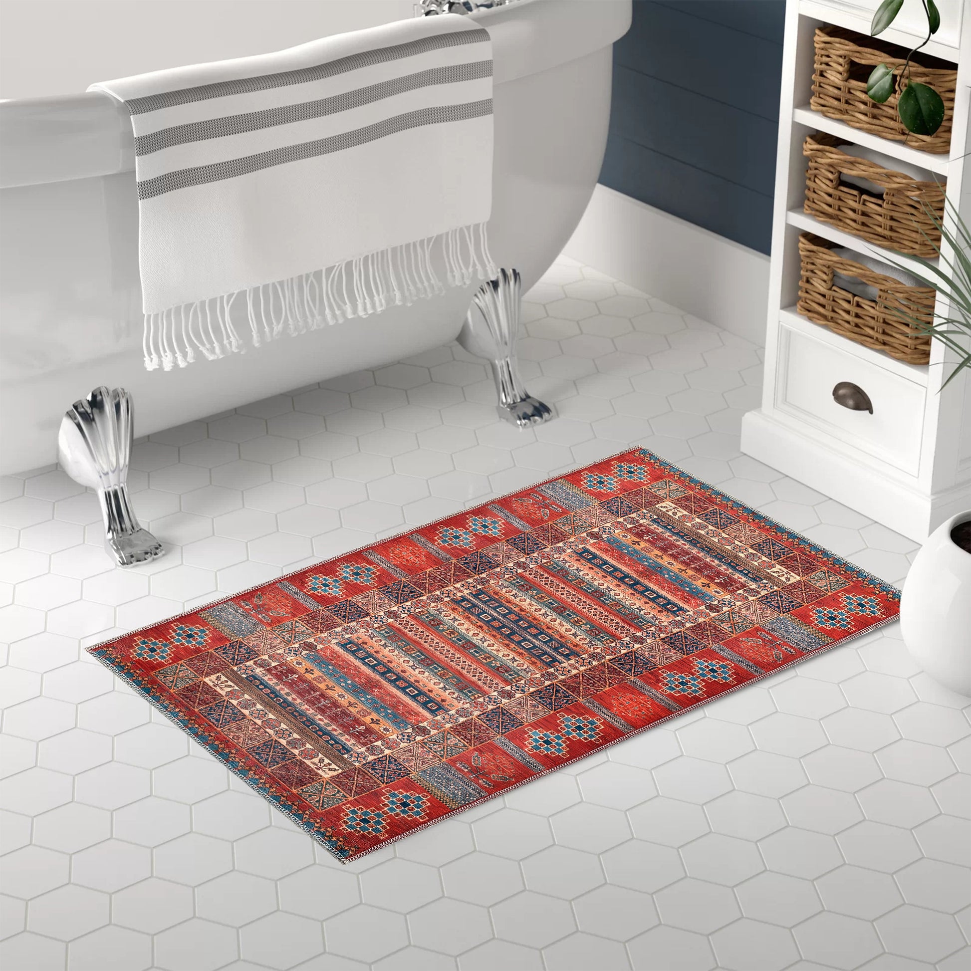 RW1316 washable chenille area rug, doormat